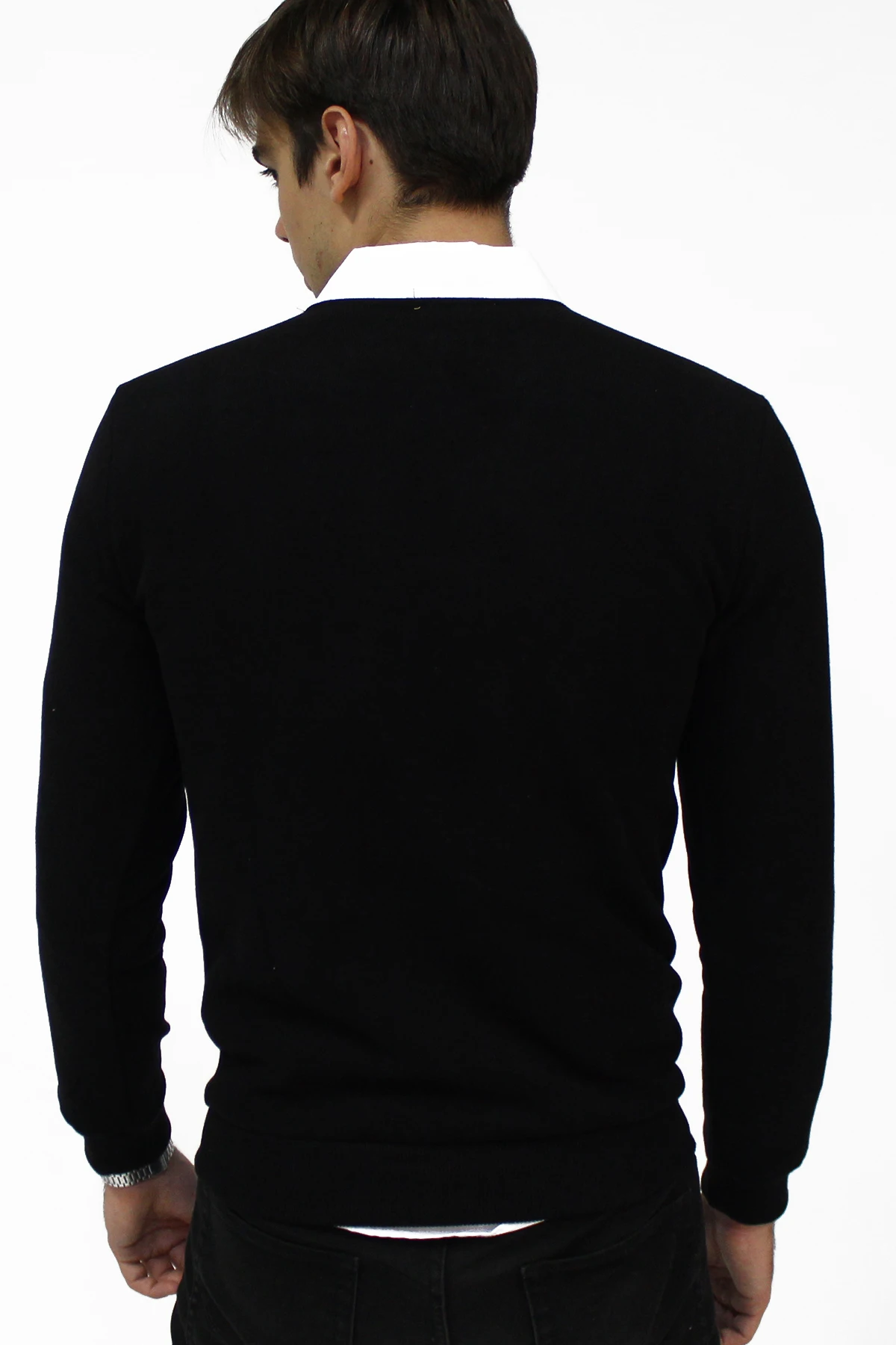 

Black Mens Crew Neck Sweatshirt