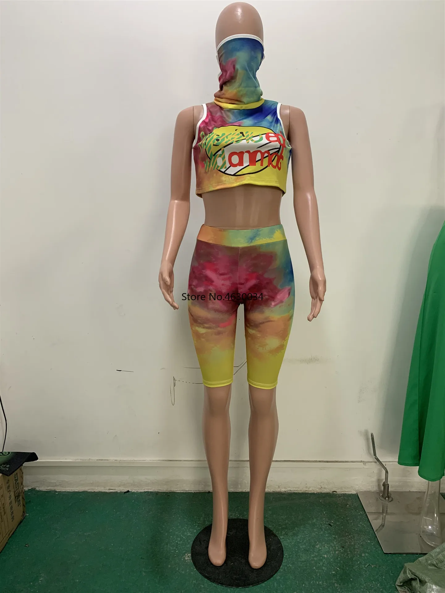 Спортивный женский комплект элегантный галстук краситель черная дыра