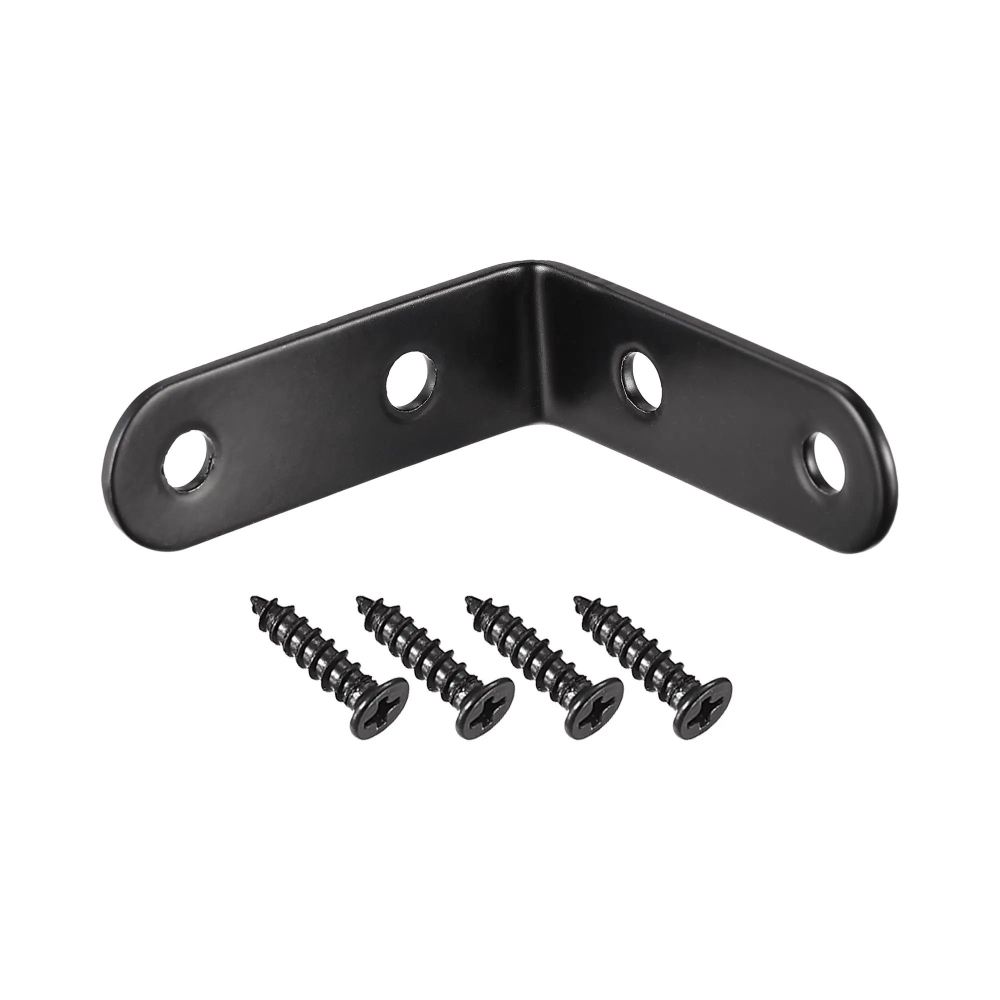 

Uxcell Corner Brace Angle Bracket Fastener Stainless Steel L Shape 50mmx50mmx16mm Black with Screws, 20 Pcs