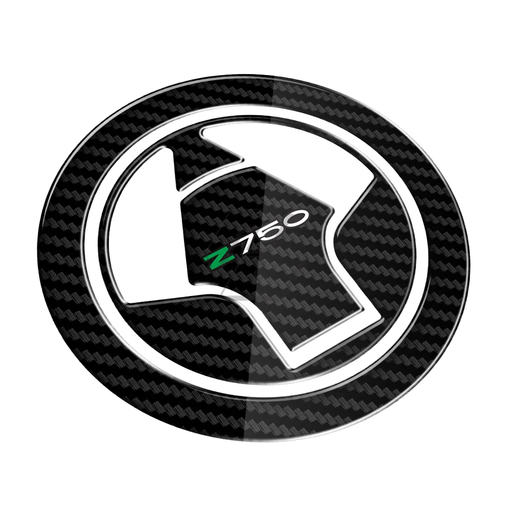 

For Kawasaki Z750 2007-2012 Z750R 2011-2012 Carbon-look Motorcycle Fuel Gas Cap Protector Decals 3D Resin