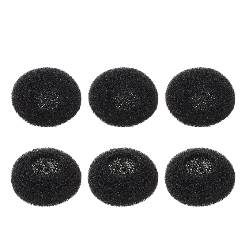 Новинка 24 шт. 1 8 см мягкая черная губчатая подкладка для ушей высококачественная