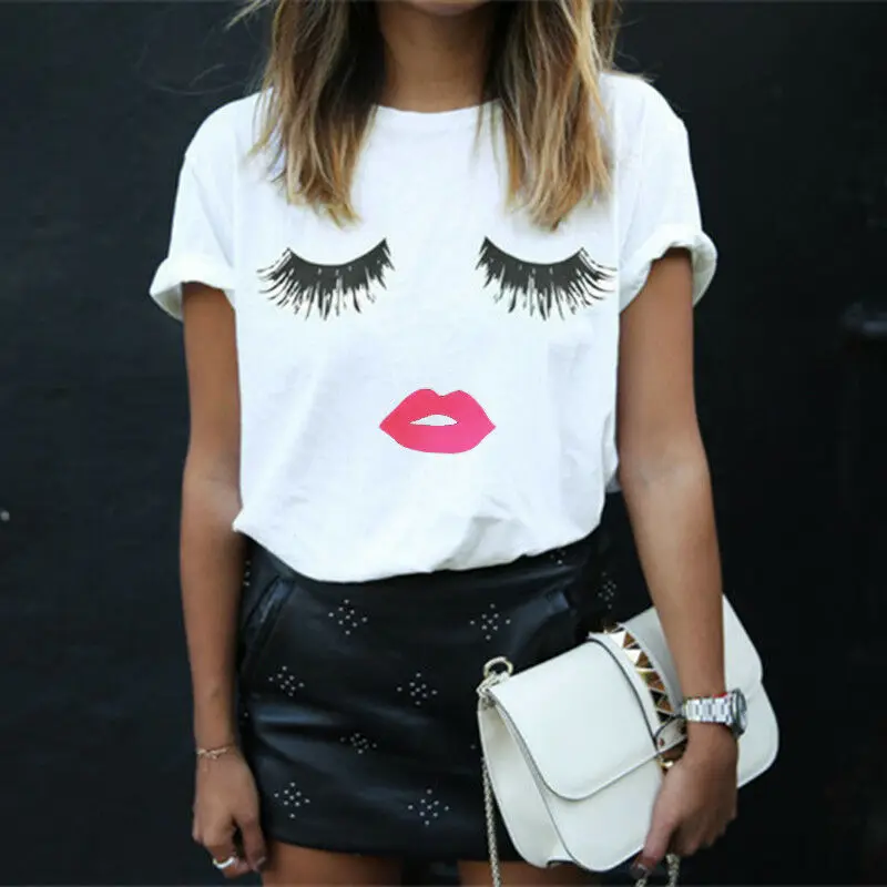 

UK Womens Ladies Eyelash Summer Loose Tops Short Sleeve T Shirt look thin