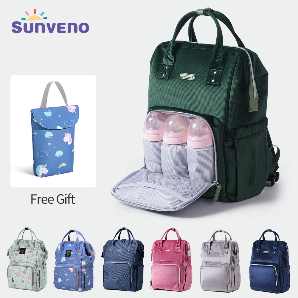 Online Sunveno Fashion Popok Tas Ransel Tas Bayi Untuk Ibu Desainer Perjalanan Tas Organizer Stroller Popok Tas Bersalin Bayi Mengubah