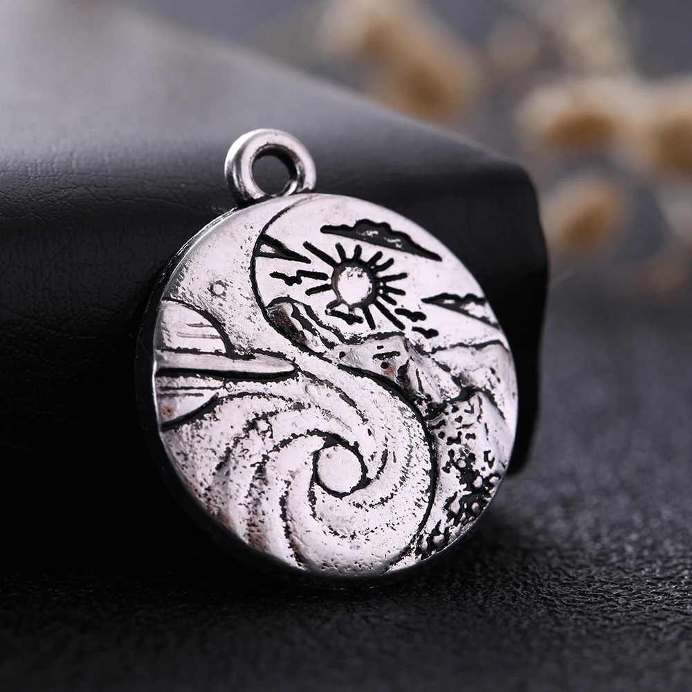 LIKGREAT винтажные Подвески серебряного цвета для изготовления ювелирных изделий