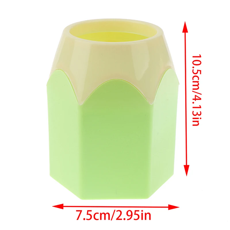 

1pc Creative Pen Vase Pencil Pot Makeup Brush Holder Stationery Desk Tidy Container Office Supplies Color Randomly
