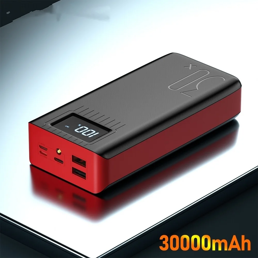 

Внешний аккумулятор с ЖК-дисплеем, 30000 мАч, Type C, Micro USB