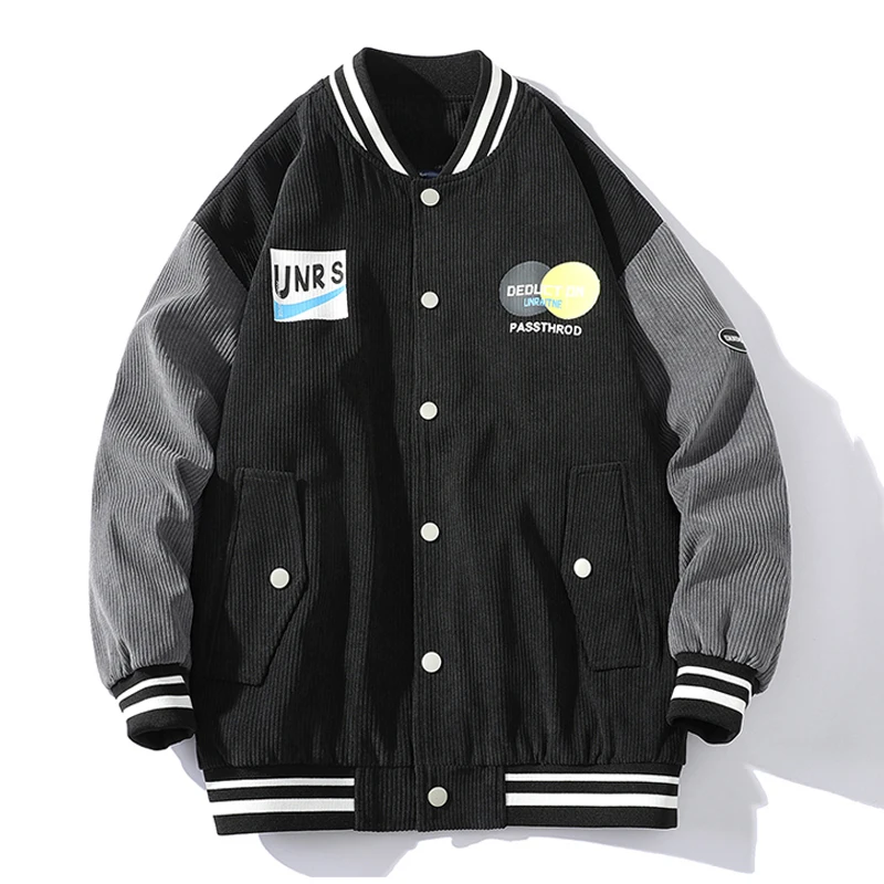 

Harajuku Men Baseball Jacket 2022 Spring Autumn Hip Hop Fashion Streetwear College Style Bomber Jacket Men Casual Coat M-4XL