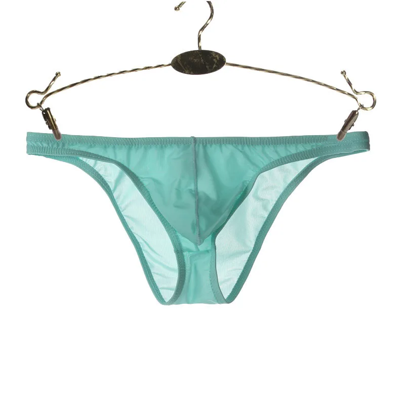 Новинка ультратонкие прозрачные мужские трусы из ледяного шелка сексуальное