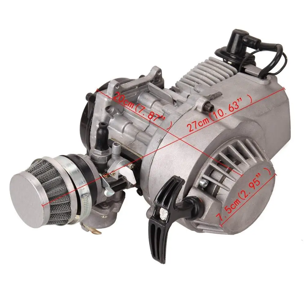 Samger 49cc 47cc мотоциклетные полный двигатель 2 нажимом запуска двигателя мини