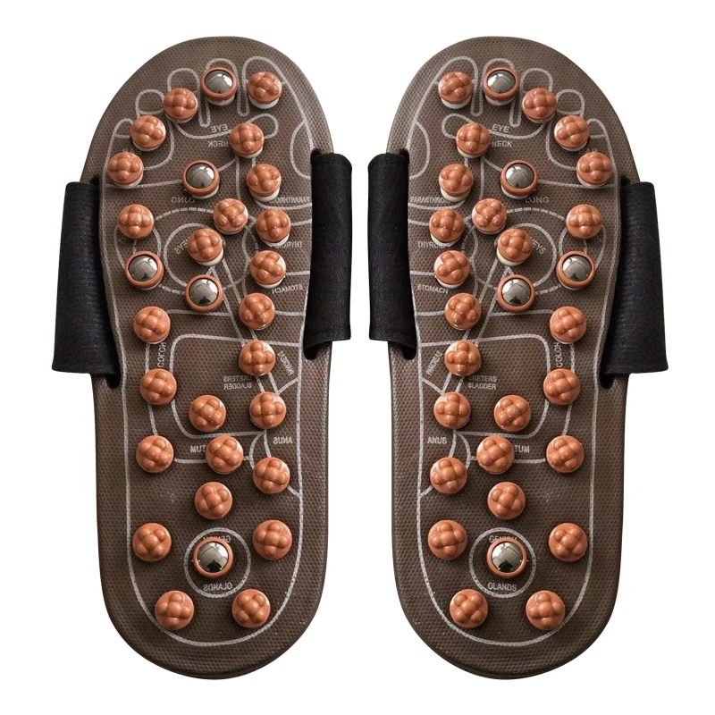 

Acupressure Foot Massager Acupoint Stimulation Reflexolog Massage Slippers Shoes U2JD