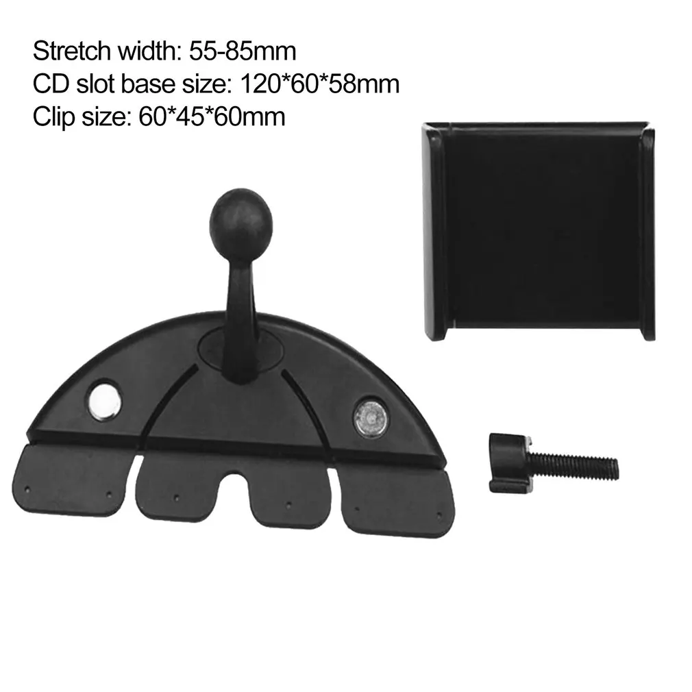 

Universal Car Mobile Phone Support Bracket Holder CD Player Slot 360 Degree Adjustable Clip ABS Stand For Vehicle Supplies