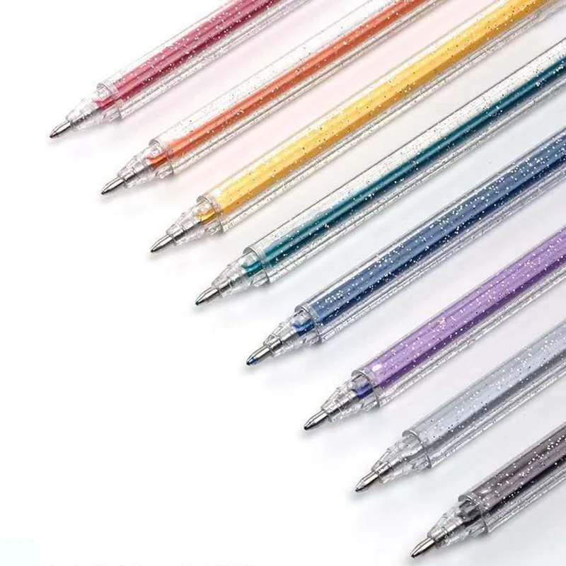 

1 Set 8 Colors Magical Pen Glitter Gel Pens Set Drawing Painting Colorful Color Changing Gel Highlighter GK99