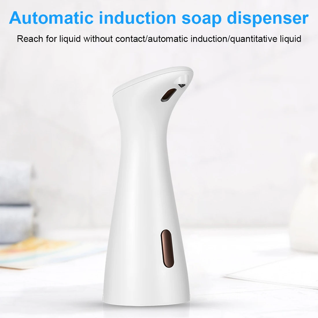 

Intelligent Infrared Sensor Automatic Soap Dispenser Hands Free Pump Pressless Washing Foam Soap Dispenser for Home White/Black