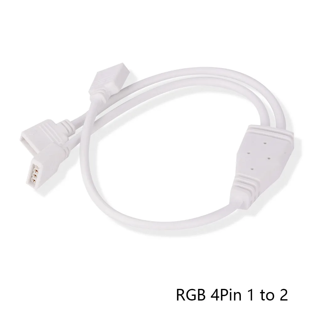 

1PCS 4PIN 5PIN 1 to 2 /3 RGB RGBW led strip Light Splitter connector RGB RGBW led strip extension wire cable for 10mm