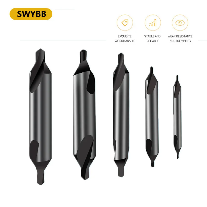 Центр из быстрорежущей стали полностью заземляющий спиральный паз 10 шт. |