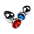 Анальная пробка 3 размера, интимные изделия из нержавеющей стали для взрослых, секс-игрушки, круглая металлическая Анальная пробка, массажер простаты, анальный фаллоимитатор для пар, геев