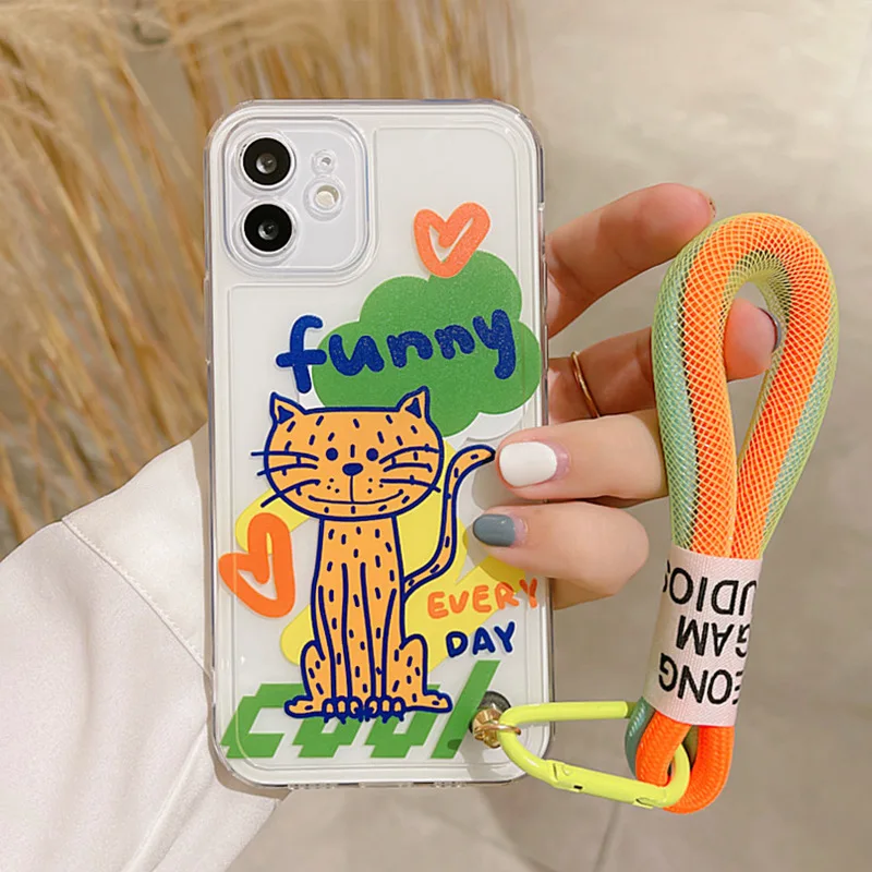 

Флуоресцентный чехол из ТПУ для iPhone 13 11 12 Pro Max X Xs Max Xr 7 8 Puls SE