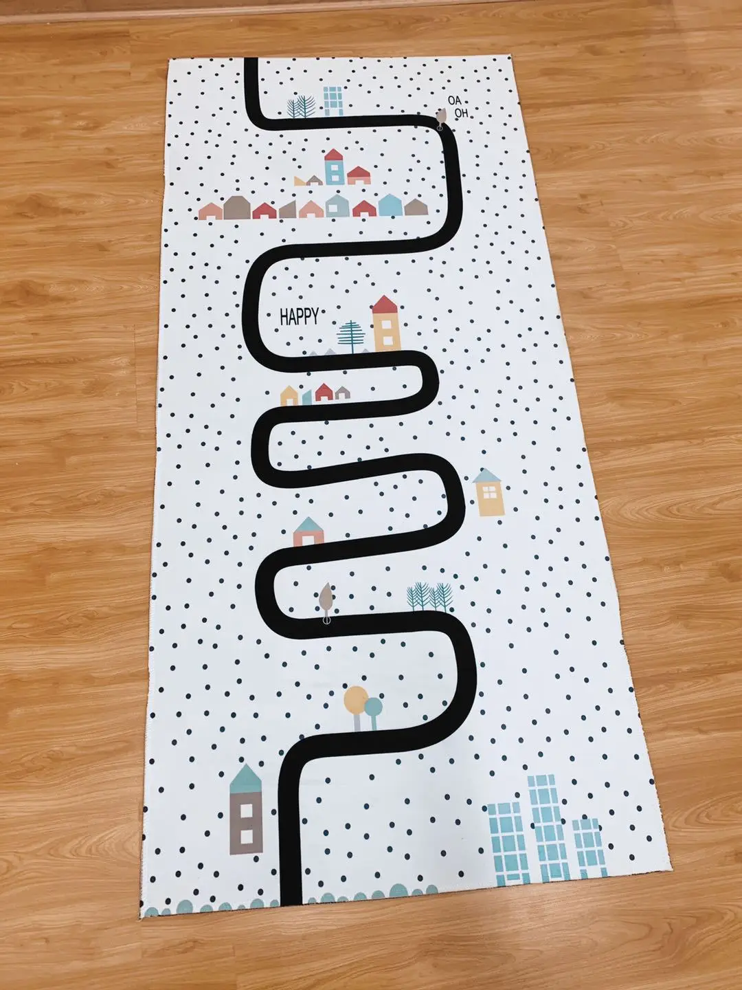 

Nordic Baby Hopscotch Game Mat Kids Activity Play Gym Mats Children Infant Adventure Road Rugs Crawling Carpet for Children Room