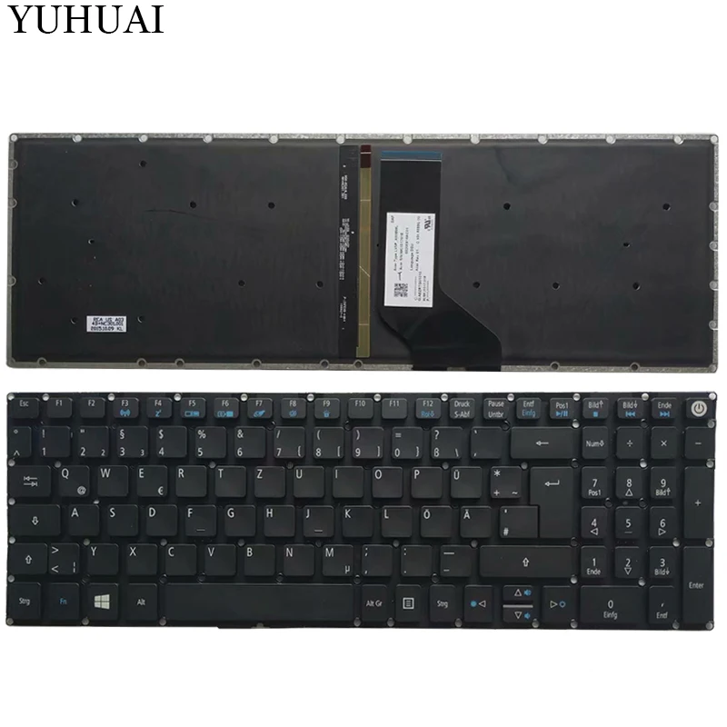 

Новая клавиатура для ноутбука AcerAspire Nitro A715-71G, A717-71G, A717-71G-549R, немецкая клавиатура с подсветкой