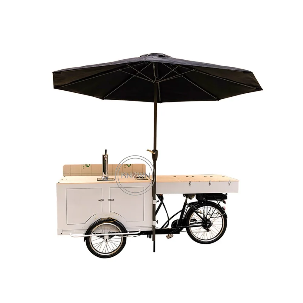 

Мобильный педаль паб трехколесный велосипед для торговли продуктами питания мелочи вечерние грузовой велосипед Кофе фруктового сока вече...