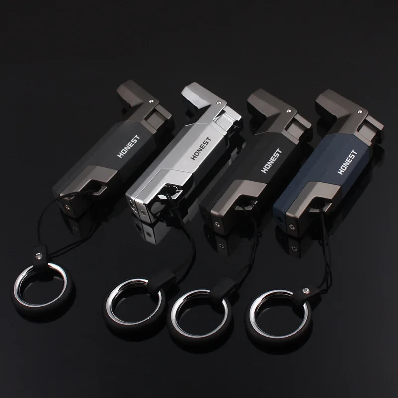 Пистолет распылитфонарь струйная зажигалка металлическая турбо ветрозащитная