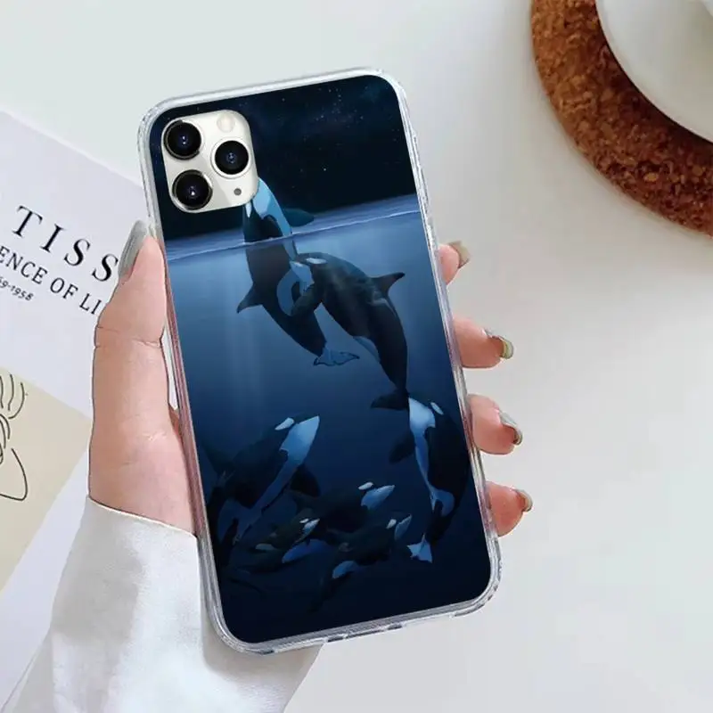 

Killer Whale Orca ocean animal Phone Case For iphone 12 5 5s 5c se 6 6s 7 8 plus x xs xr 11 pro max