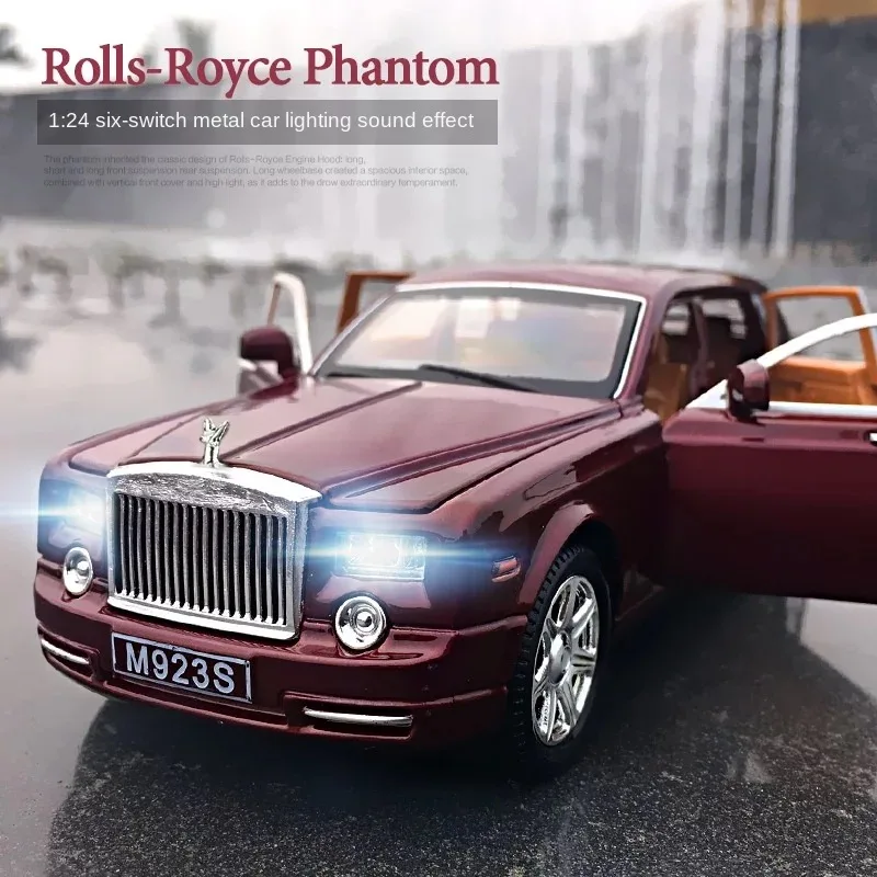

Модель автомобиля Phantom 1:24 Rolls Royce, Коллекция игрушечных автомобилей из сплава