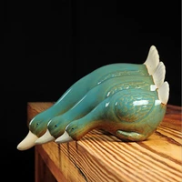 3pcs ceramic duck home decoration accessories for living room desk accessories ceramic desk decoration souvenirs figurines