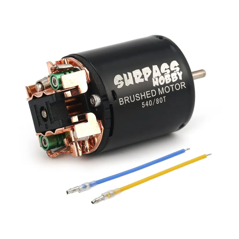 540 80T 55T матовый двигатель с 60A ESC для 1/10 HSP HPI Wltoys Kyosho TRAXXAS TRX4 Redcat D90 D110 SCX10 RC автомобиль