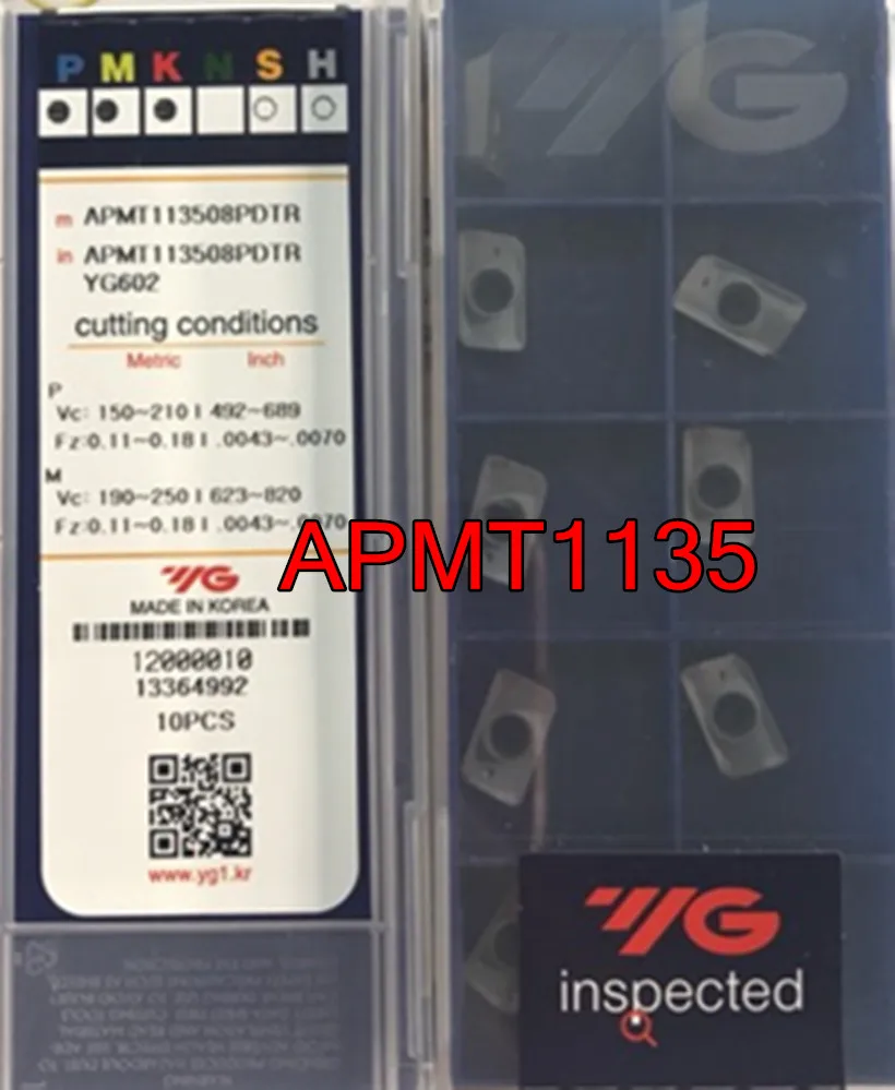 APMT113504PDTR APMT113508PDTR APMT160408PDTR YG602 100% оригинальная железная карбидная вставка APMT1135 APMT1604