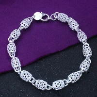 925 sterling silver bracelet exquisite ball flower bracelet for woman fashion jewelry birthday gift