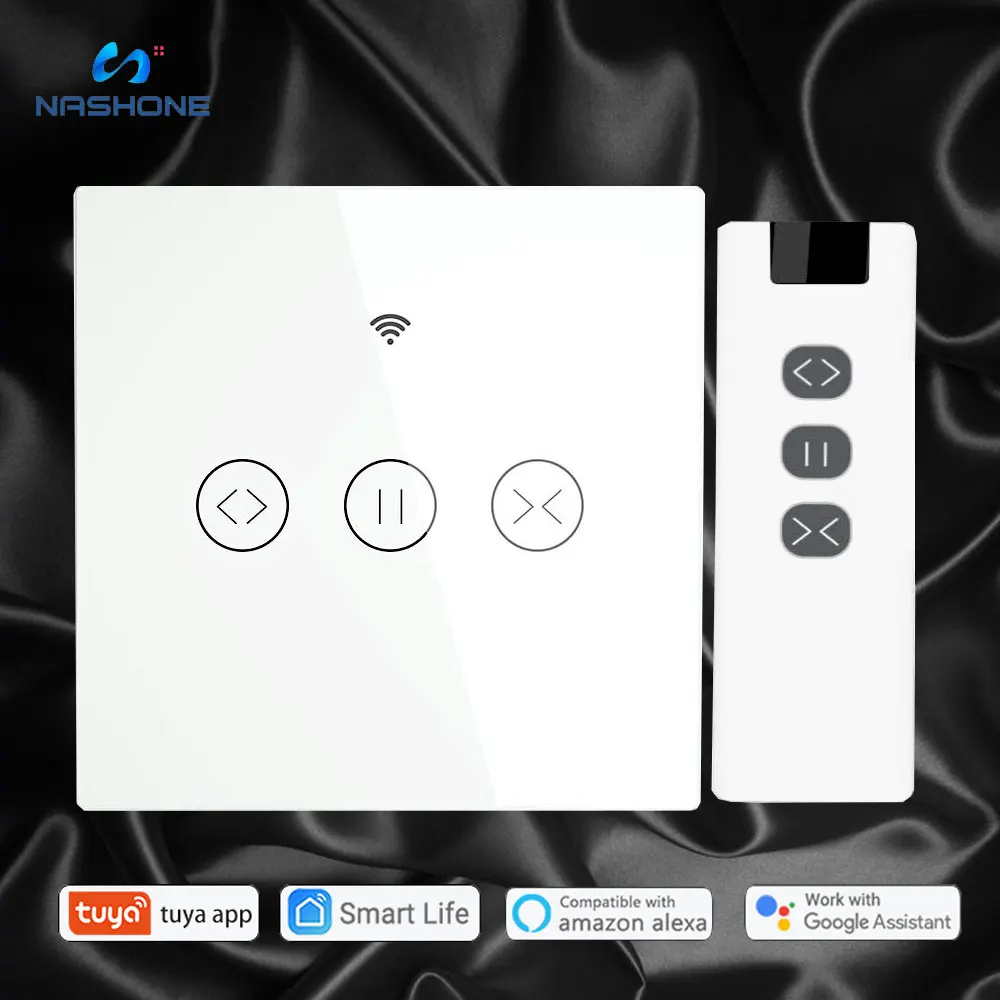 Роликовый затвор Nashone Tuya Smart Life ЕС Wi Fi переключатель для штор с электроприводом