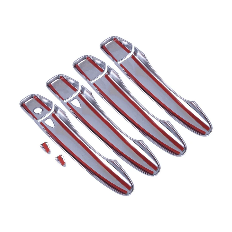 10Pcs Car Chrome Door Handle Protect Cover Molding Trim for Nissan Rogue Sport Qashqai J11 2014-2019 | Автомобили и мотоциклы