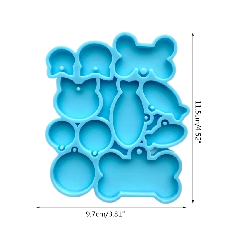 

Cats Fishes Bones Combination Keychain Pendant Epoxy Resin Mold Jewelry Necklace Silicone Mould DIY Crafts Decorations Casting