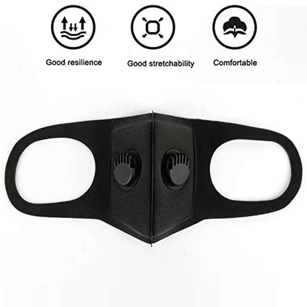 

1Pcs Adult Neutral PM2.5 Face Mask Reusable Washable Dustproof Windproof Mouth Mask With Respirator mascarilla reutilizable