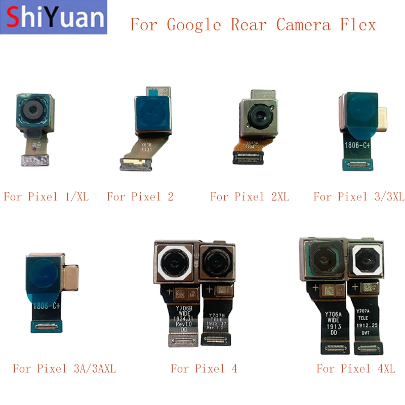 Модуль задней камеры гибкий кабель для Google Pixel 2 2XL 3 3XL 3A XL 4 4XL большая фотокамера