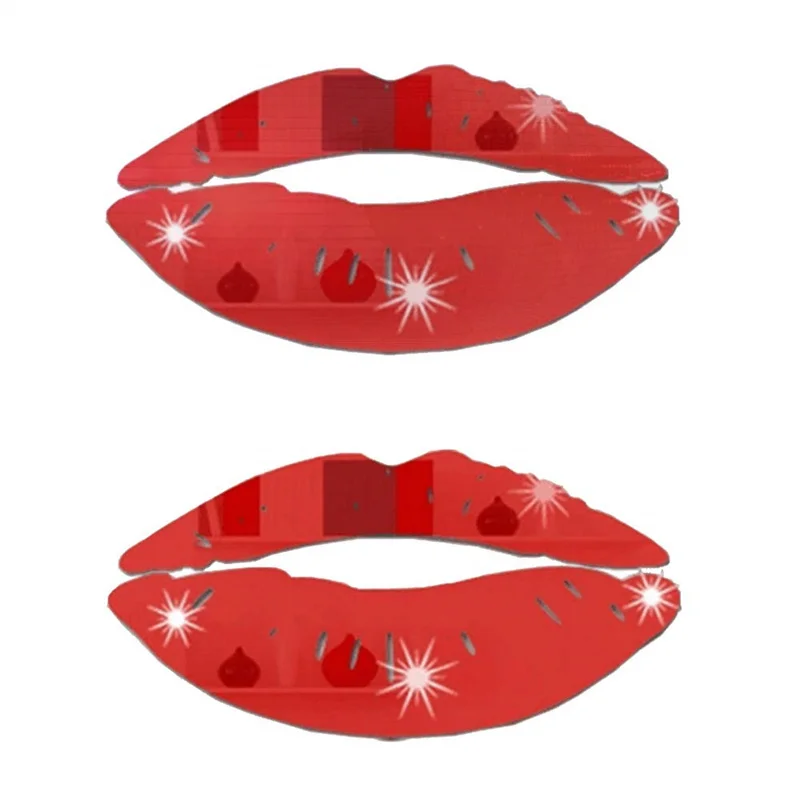 

3D Lips Mirror Wall Stickers Acrylic Self-Adhesive kiss crystal Wallpaper Murals for Bedroom Living Room Bathroom Home Decor