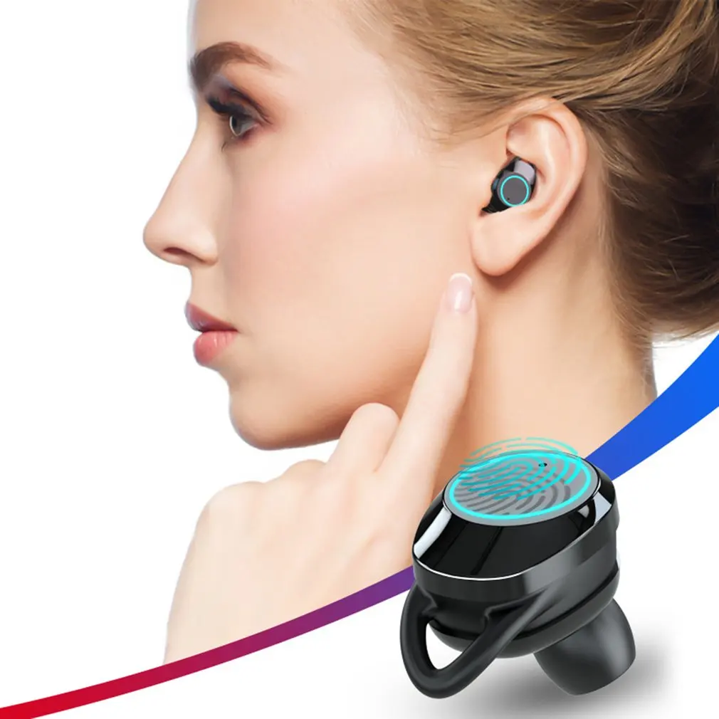 J1 сенсорный Управление Bluetooth наушники 5 0 Беспроводной Водонепроницаемый с