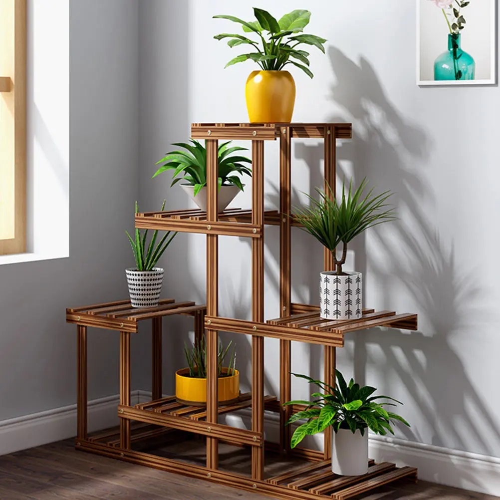 

1Pc Multilayer Flower Pot Stand Standing Type Plant Rack Shelf Flowerpot Holder For Home Garden Living Room Bedroom Balcony