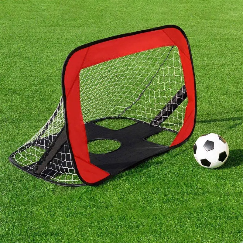 

Foldable Kids Football Goal Net for Soccer School Soccer training Pop-up Football Net Goal 2 In 1 Children's Suit Basketball Ba