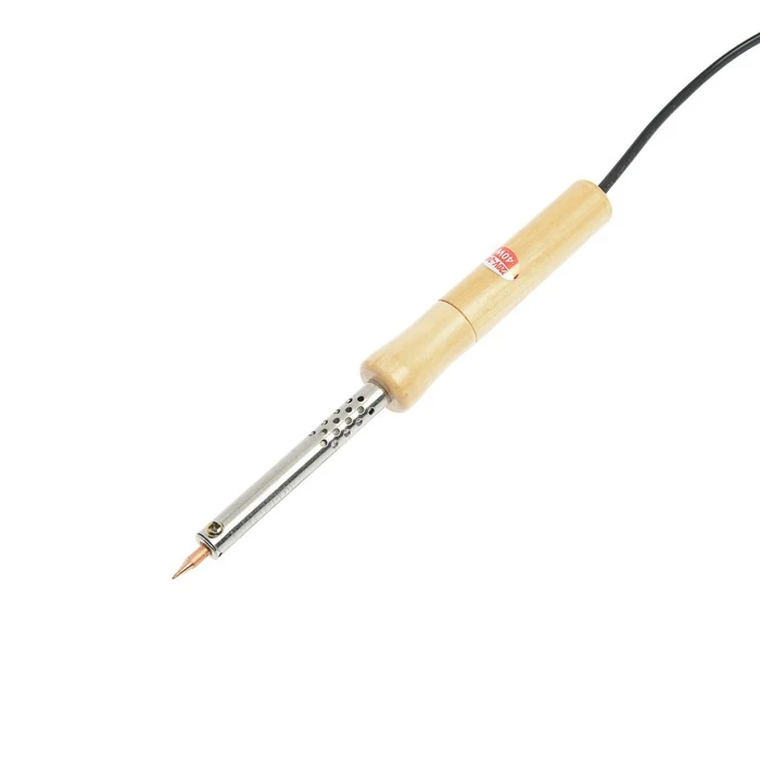 Паяльник TUNDRA деревянная рукоятка 40 Вт 220 В|Электрические паяльники| |