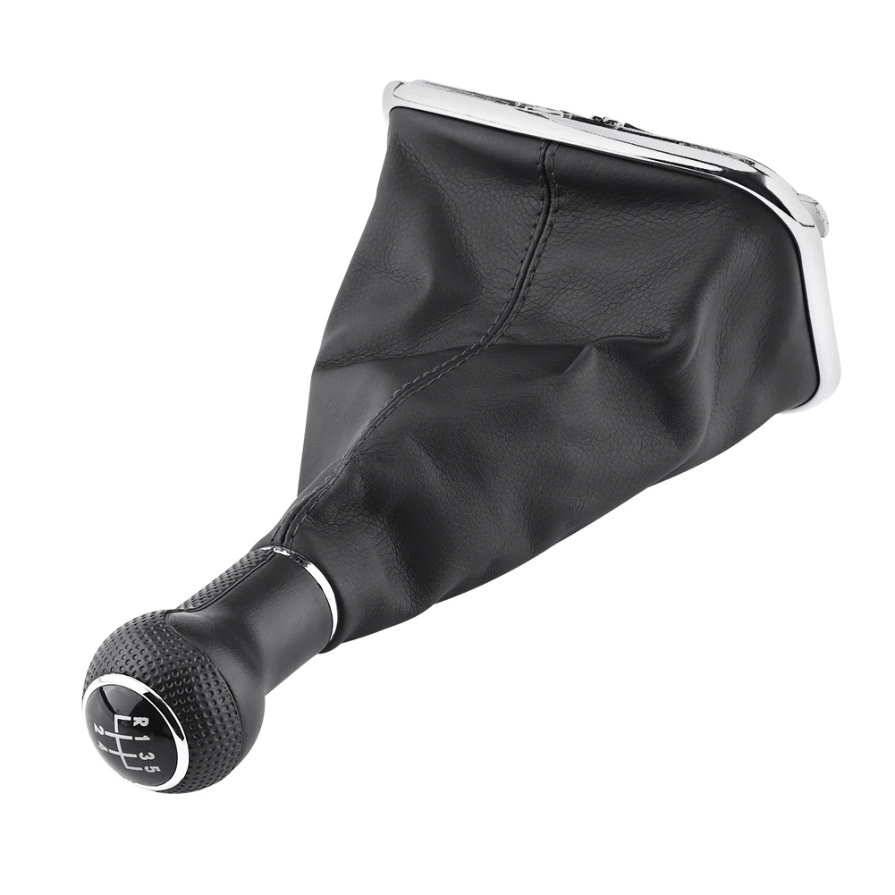

12mm For Golf4 Bora Jetta 5 Speed Black Frame Gear Shift Knob Lever Gaiter Boot 1999-2004