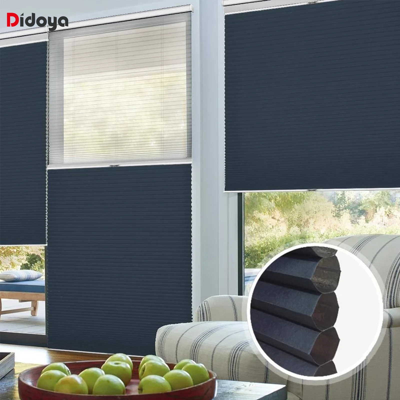 

Day And Night Cordless Cellular Shades Cordless Bottom Up Top Down Shades Double Honeycomb Blackout Blinds Customed