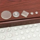 Прозрачный Буфер Заслонки для двери шкафа, самоклеящийся демпфер для столкновений, противоударный демпфер из частиц, резиновый демпфер для двери, мебель