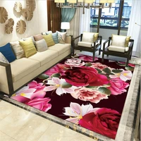 fresh flowers fashion soft flannel lion 3d printed rugs mat rugs anti slip large rug carpet home decoration 01