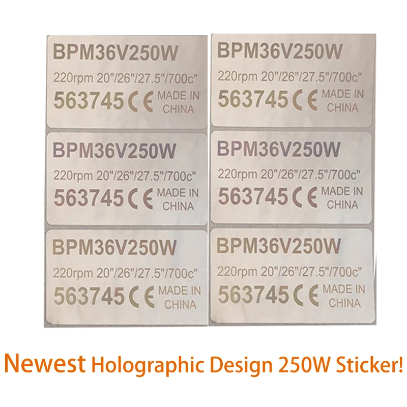 36V 250W Mid Drive Motor Sticker Electric Bicycle Conversion Kit for HUB Wheel Dirve eBike Holographic Design | Спорт и развлечения