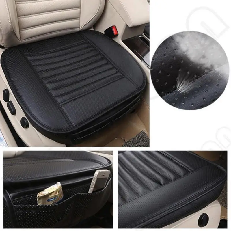 Breathable Leather Car Seat Cover Set Protector Linen Front Back Cushion Pad Accessories Universal | Автомобили и мотоциклы