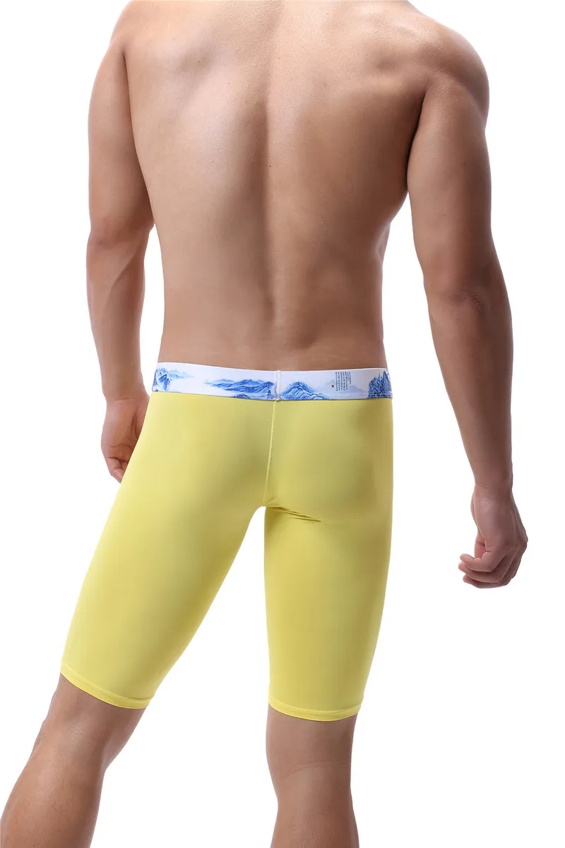 Сексуальное мужское нижнее белье трусы-боксеры с заниженной талией Мужские