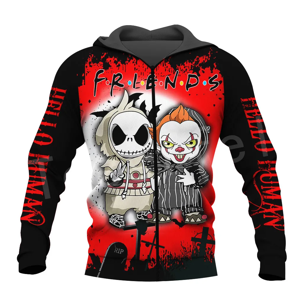 

Tessffel Halloween Cosplay Michael Myers Horror Funny Pullover NewFashion Harajuku 3DPrint Hoodies/Sweatshirt/Zip Mens Womens N1