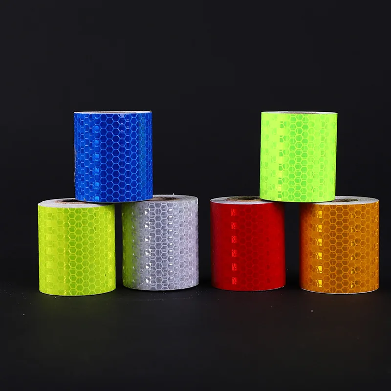

5cmx3m Safety Reflective Tape Stickers for Bicycles Self Adhesive Film Warning Tape Bicycle Accessories